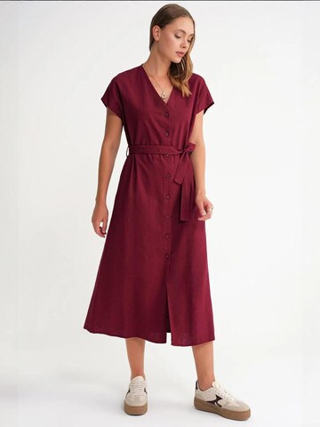 MixRay Dress in Red
