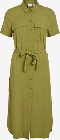 VILA Shirt dress 'Elaine' in Green: front
