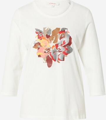 s.Oliver T-shirt i beige: framsida