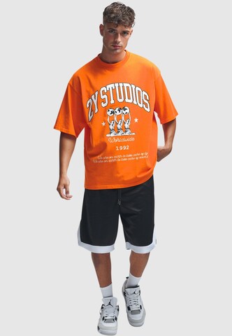 T-Shirt 'Globus' 2Y Studios en orange