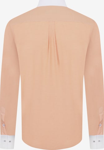 DENIM CULTURE Regular fit Button Up Shirt 'Derek' in Orange