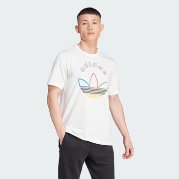 ADIDAS ORIGINALS Shirt in White: front
