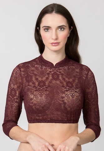 STOCKERPOINT Klederdracht blouse 'Celine' in Rood: voorkant