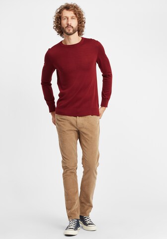 BLEND Slim fit Trousers 'Manito' in Brown