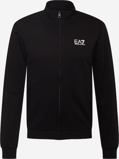 EA7 Emporio Armani Sweatvest in de kleur Zwart / Wit, Productweergave