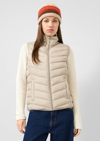 QS Weste in Beige: Vorderseite