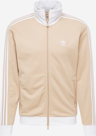 Veste de survêtement 'Adicolor Classics Beckenbauer' ADIDAS ORIGINALS en beige : devant