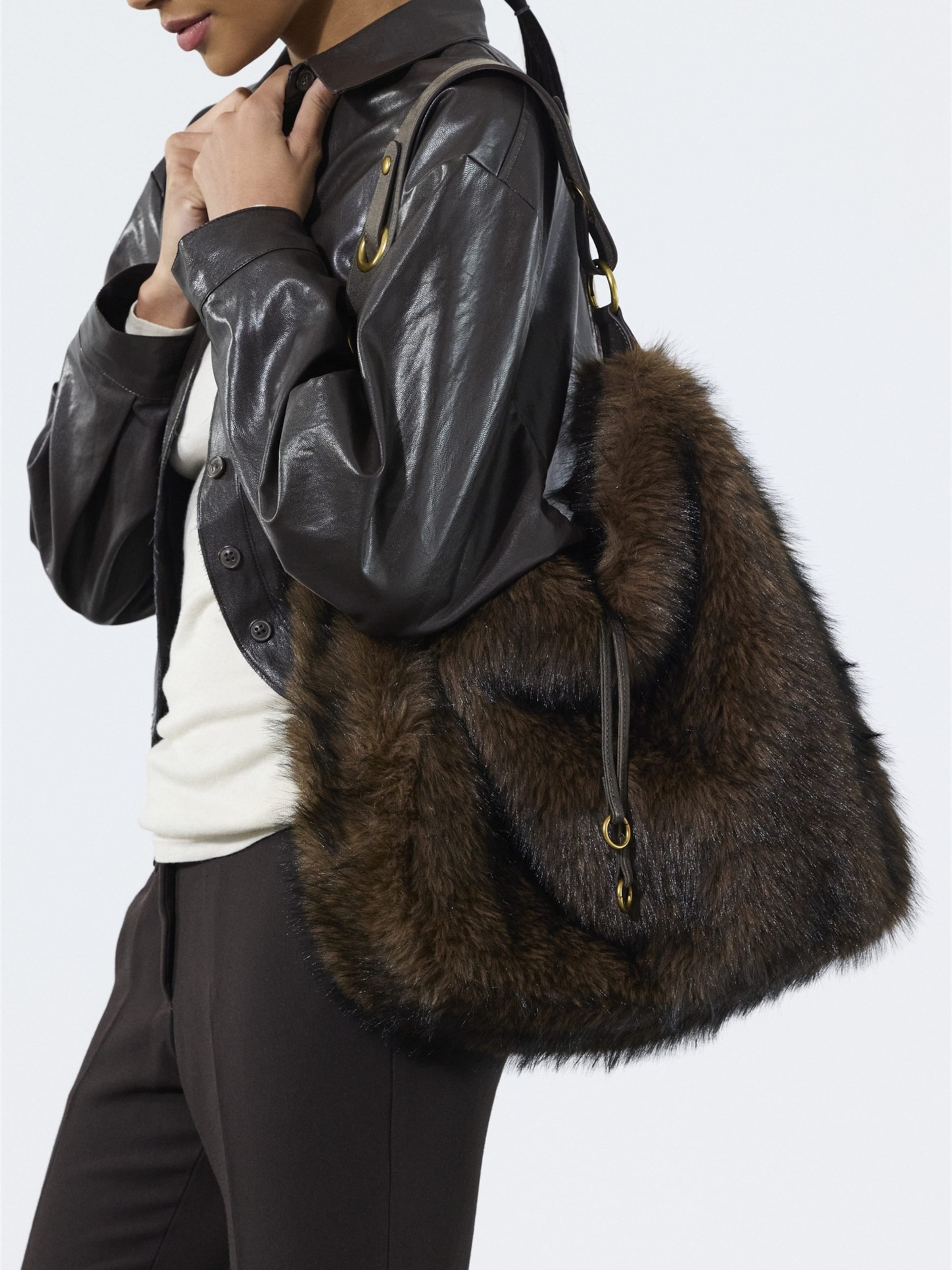 Nat&Nin Shoulder bag 'Tilda' in Brown