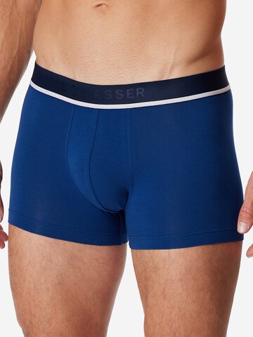 SCHIESSER Boxershorts '95/5 Organic Cotton' in Blauw