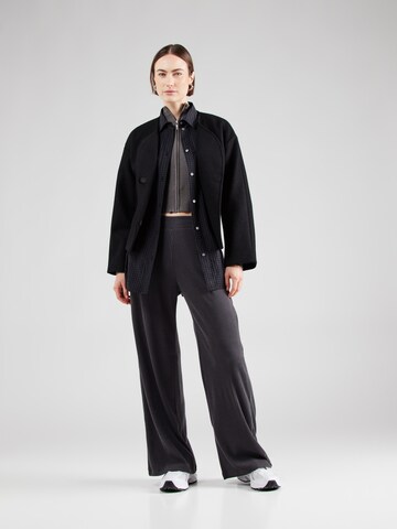 Abercrombie & Fitch Wide Leg Hose in Grau