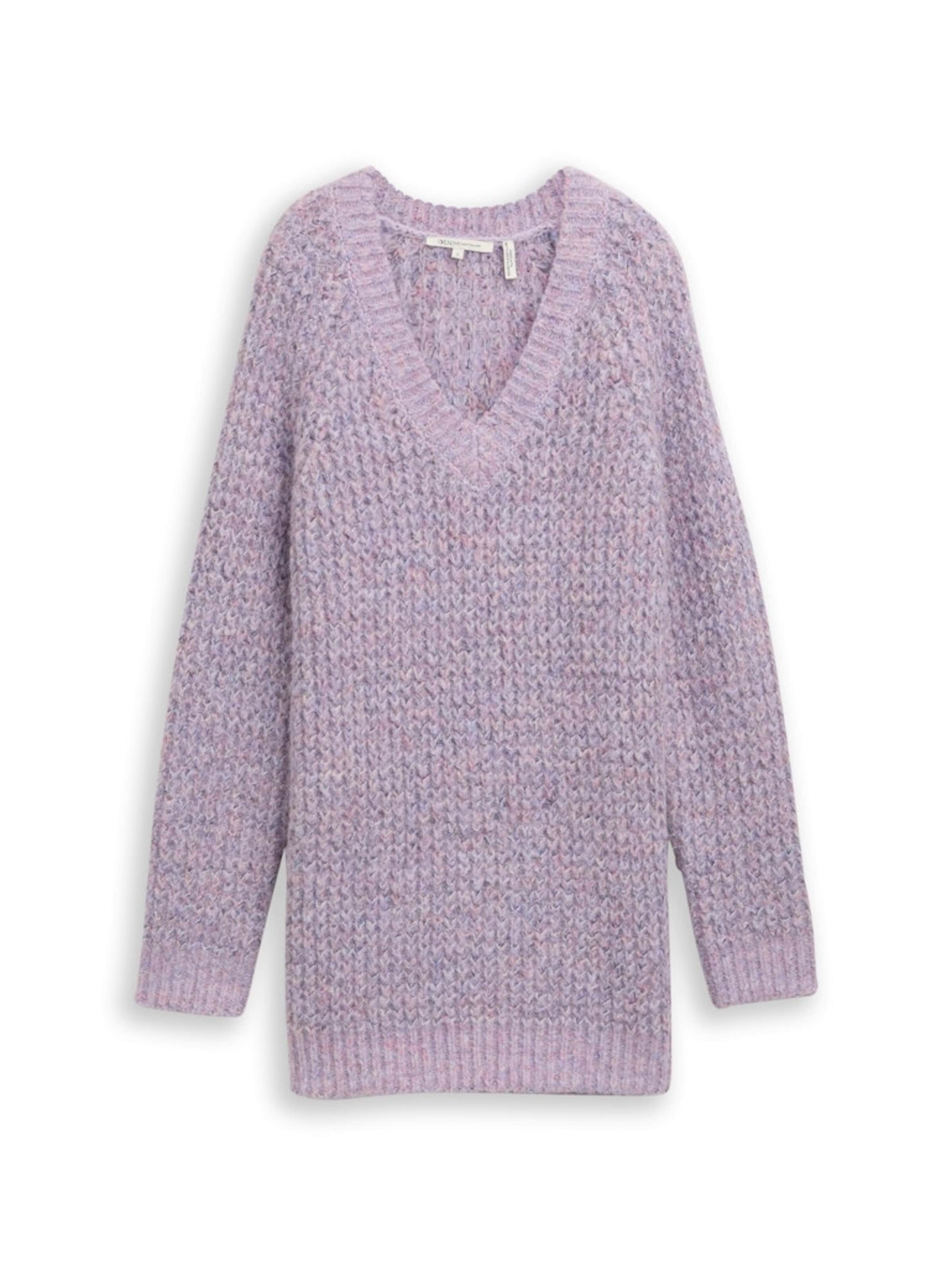 TOM TAILOR DENIM Sweater in Purple: front