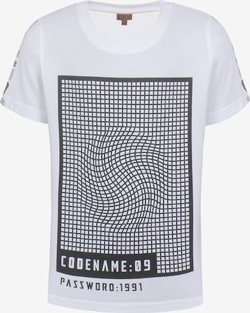 T-Shirt Kids Up en blanc : devant