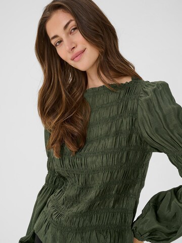 Cream Blouse 'CRHenva' in Green