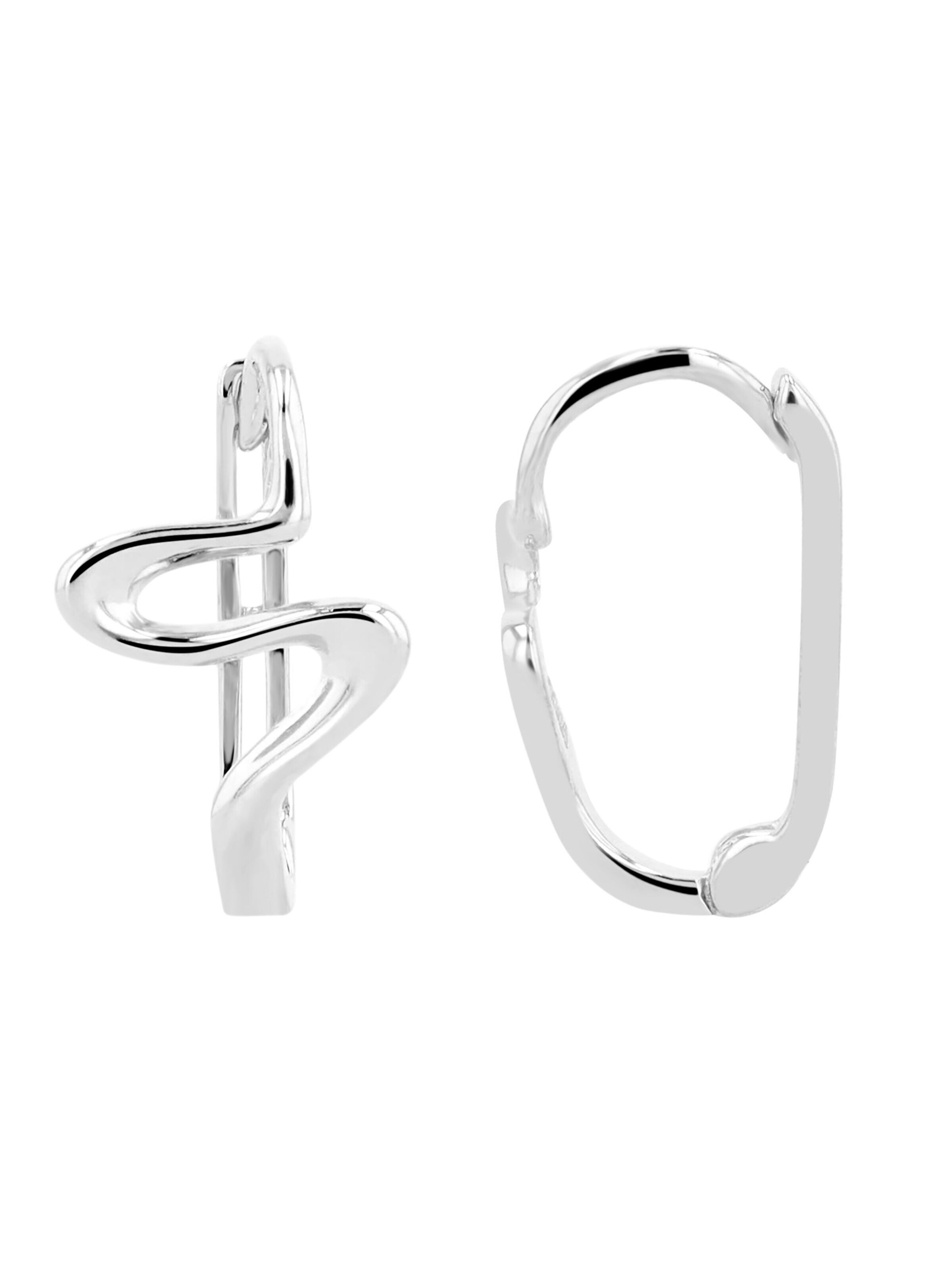 Akzent Earrings '"Maira" aus 925 Sterlingsilber, rhodiniert, langlebig' in Silver