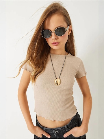 T-shirt Bianco Lucci en beige