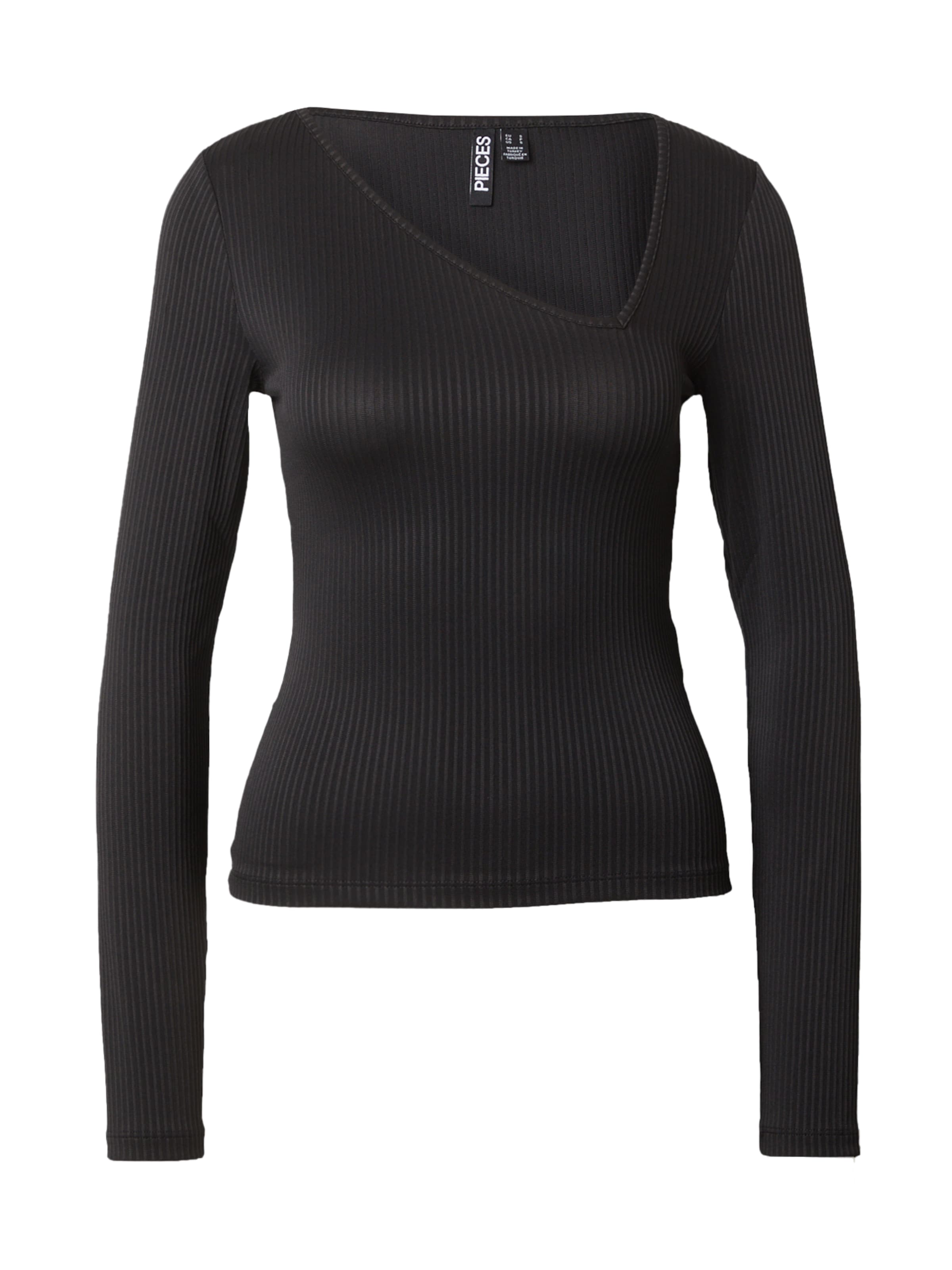 PIECES Shirt 'DARA' in Black: front