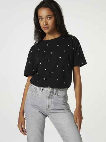 Fabienne Chapot Shirt 'Bernard' in Zwart: voorkant
