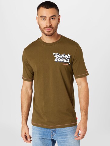 SCOTCH & SODA Футболка в Зеленый: спереди