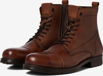 JACK & JONES Schnürboots 'Shaun' in Braun