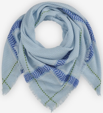 CODELLO Shawl in Blue: front