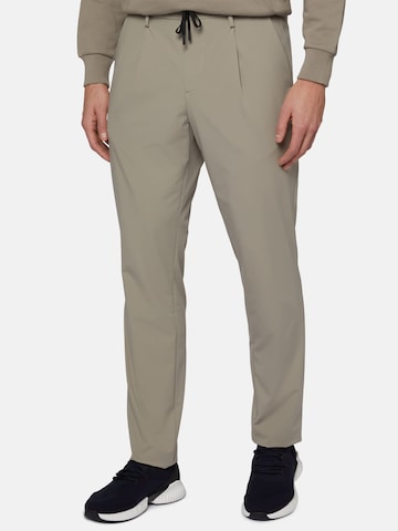 Boggi Milano - Slimfit Calças chino em cinzento: frente