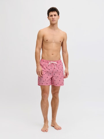JACK & JONES - Bermudas 'JPSTMAUI BREEZE' en rojo