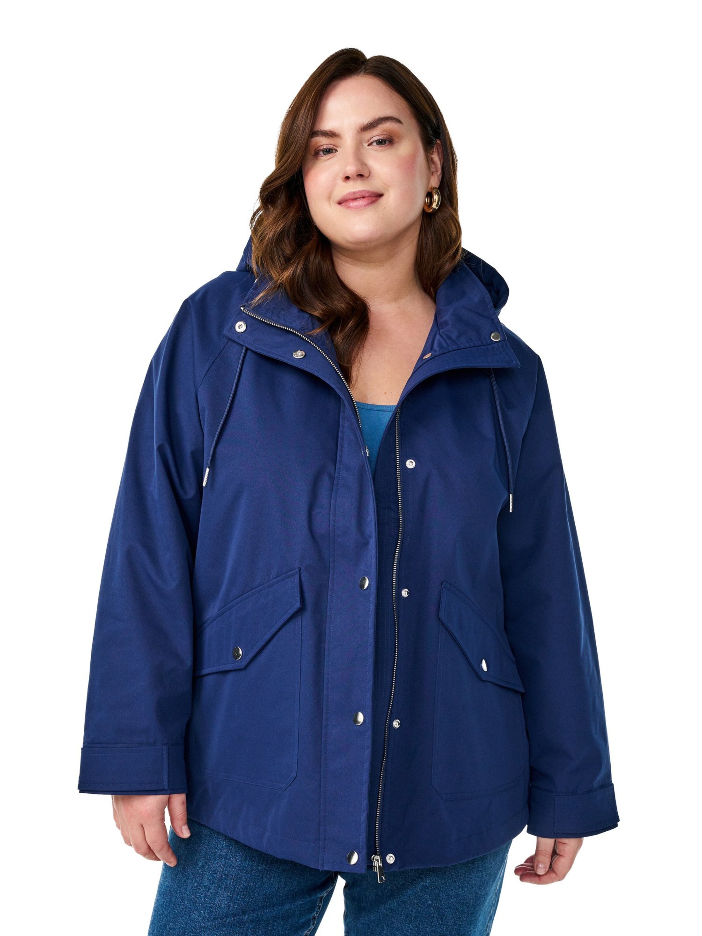 Zizzi Kevad-sügisparka 'Capalma', värv sinine: eest vaates