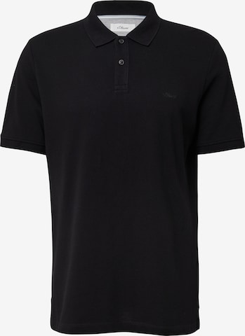 s.Oliver Poloshirt in Schwarz: Vorderseite