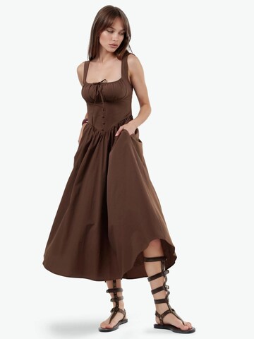 Busem Summer Dress in Brown