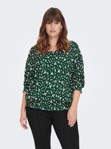ONLY Carmakoma Shirt 'Carola' in Groen: voorkant