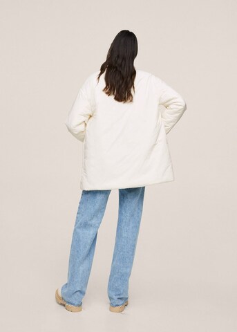 MANGO Between-Seasons Coat 'Olaf' in White