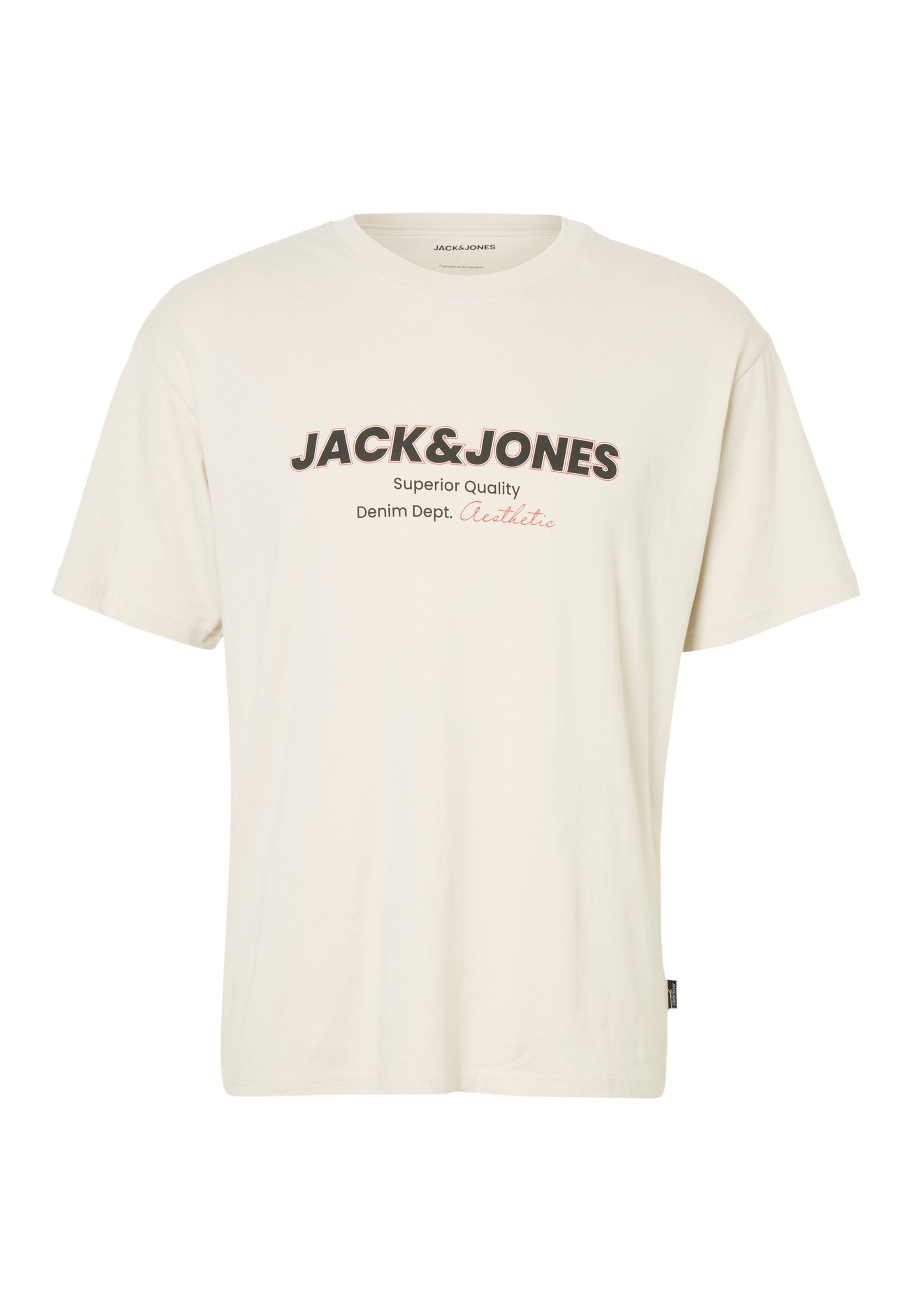 JACK & JONES - Camiseta 'JJABBO' en beige: frente