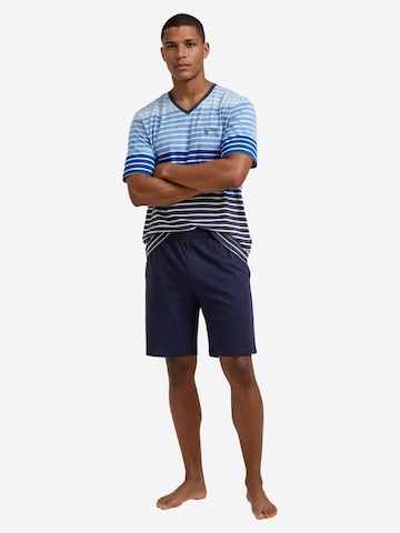 HAJO Pajama short 'Klima Komfort' in Blue