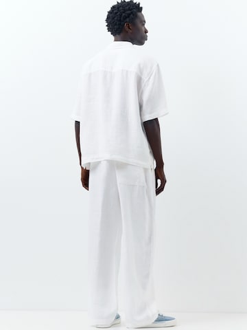 Pull&Bear Baggy Nadrág - fehér