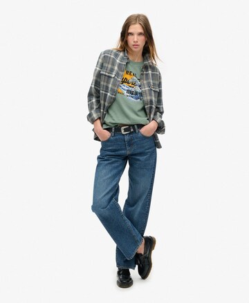 Superdry Μπλουζάκι 'Tokyo' σε πράσινο