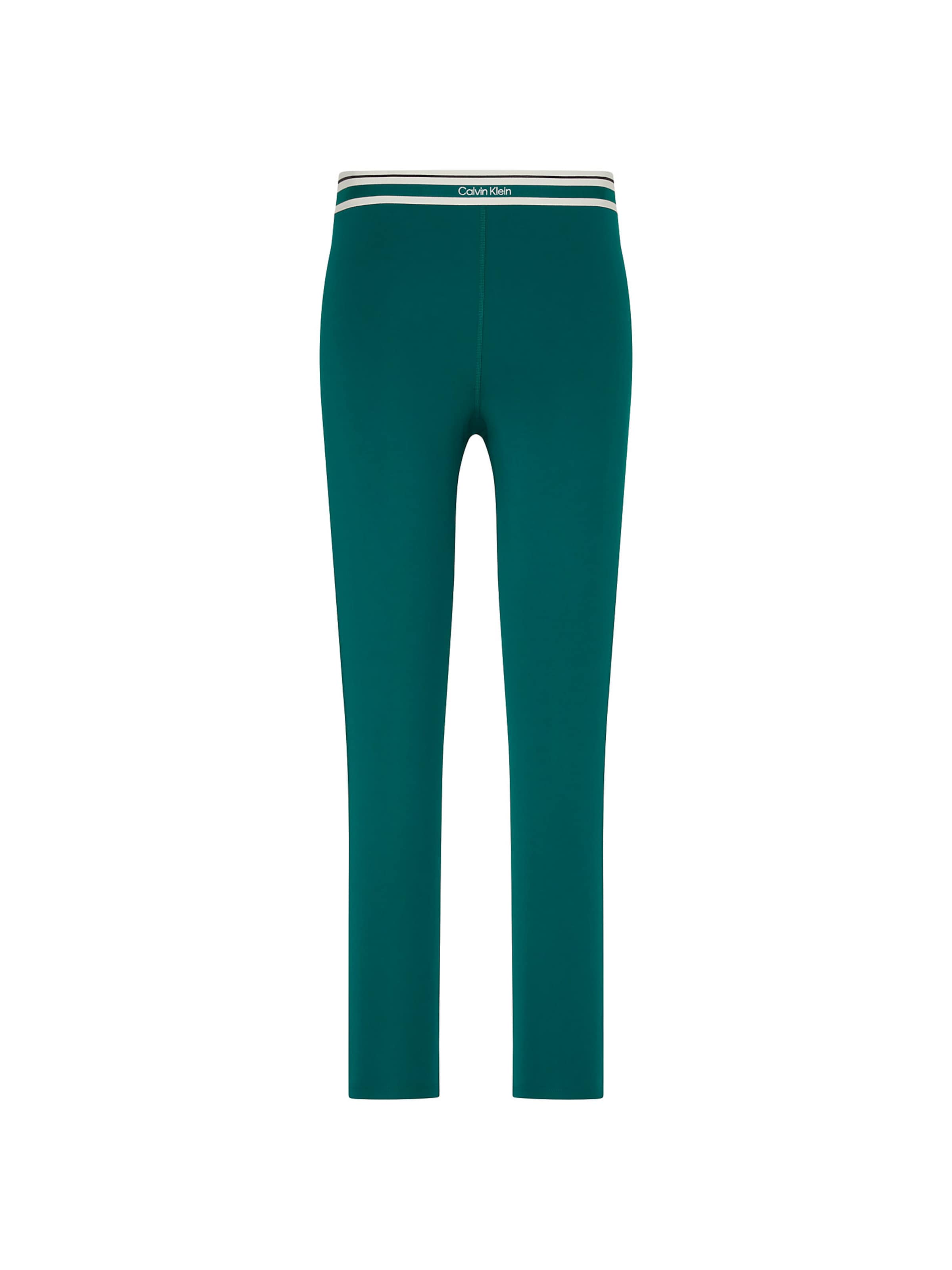 Calvin Klein Sport Skinny Leggings in Green: front