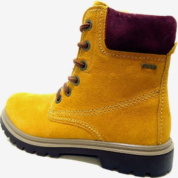 Legero Lace-Up Ankle Boots in Yellow