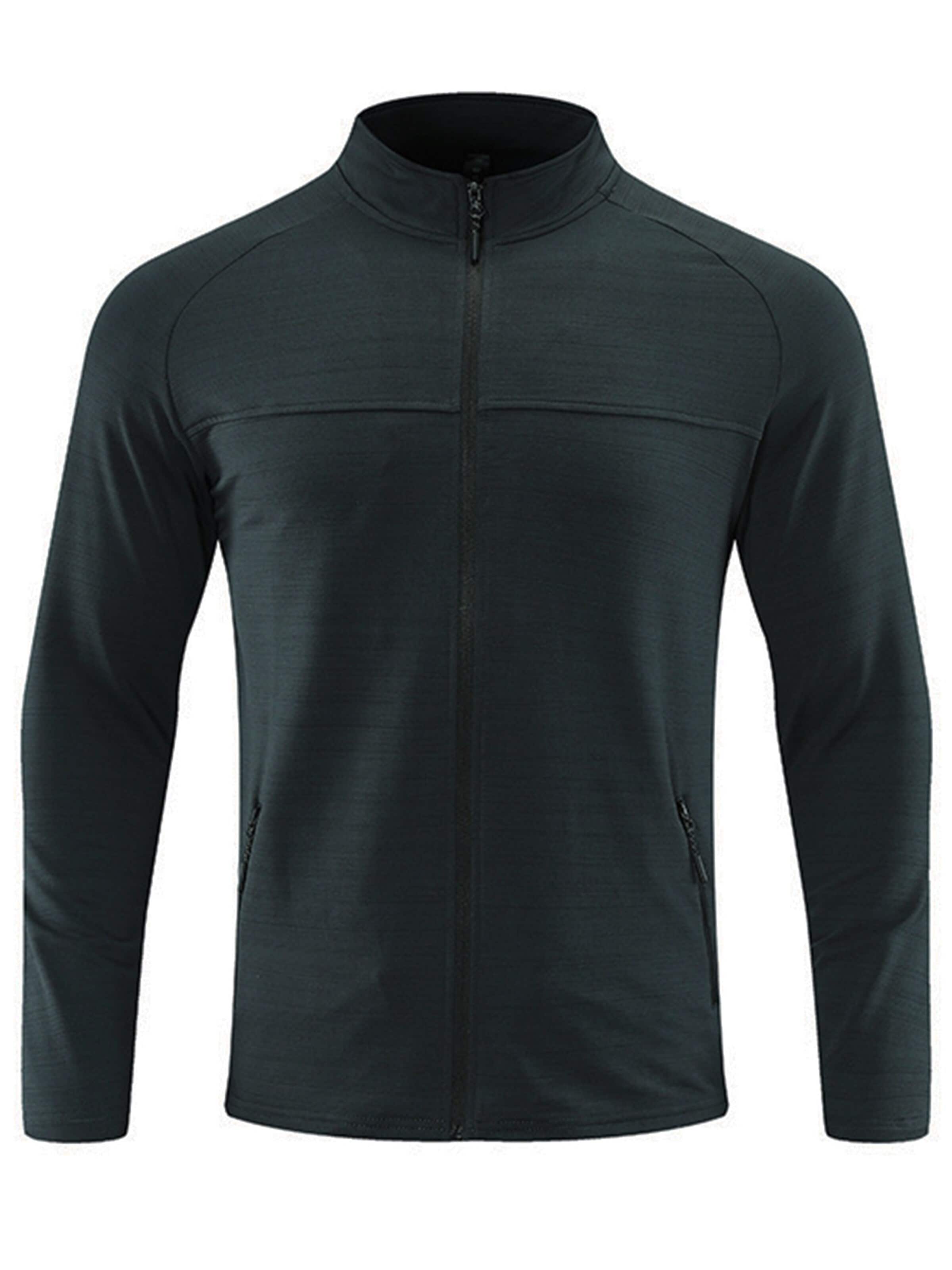 YOUTHUP Sportstrickjacke in Grau: Vorderseite