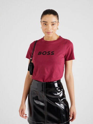Tricou 'Elogo_5' de la BOSS pe roșu: față