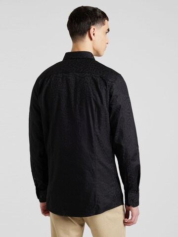 HUGO Regular fit Button Up Shirt 'Elisha02' in Black