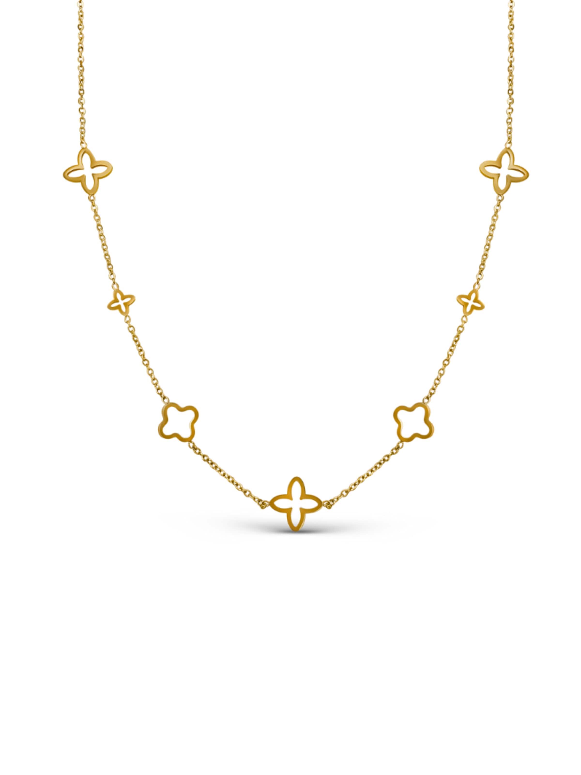 Pure Schmuck Necklace 'Clover Infinity' in Gold: front