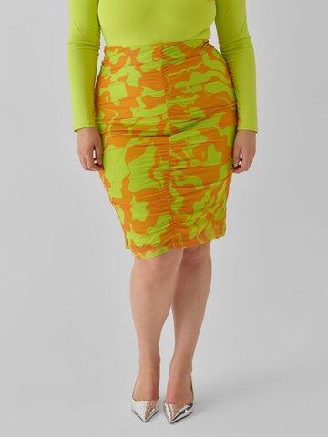 Vero Moda Collab Skirt 'JOANN' in Orange: front