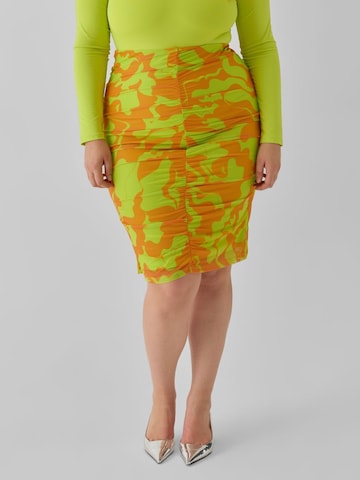 Vero Moda Collab Skirt 'JOANN' in Orange: front