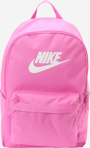 Zaino 'Heritage' di Nike Sportswear in rosa: frontale