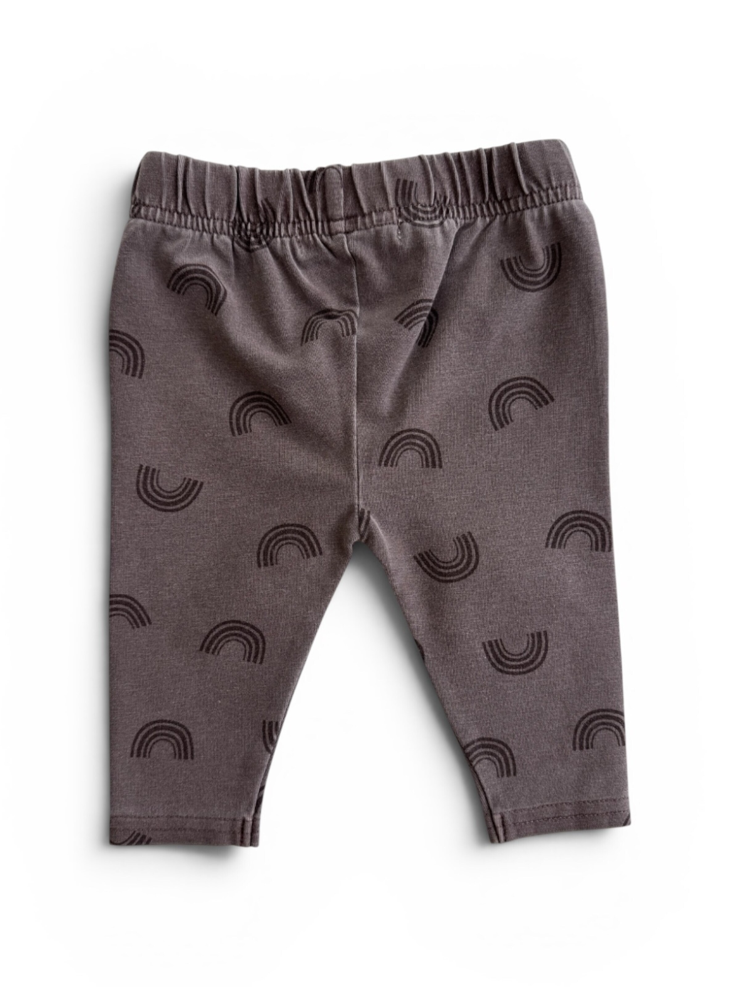KURTI & FRIEDA Skinny Leggings 'Rainbow Print' in Brown