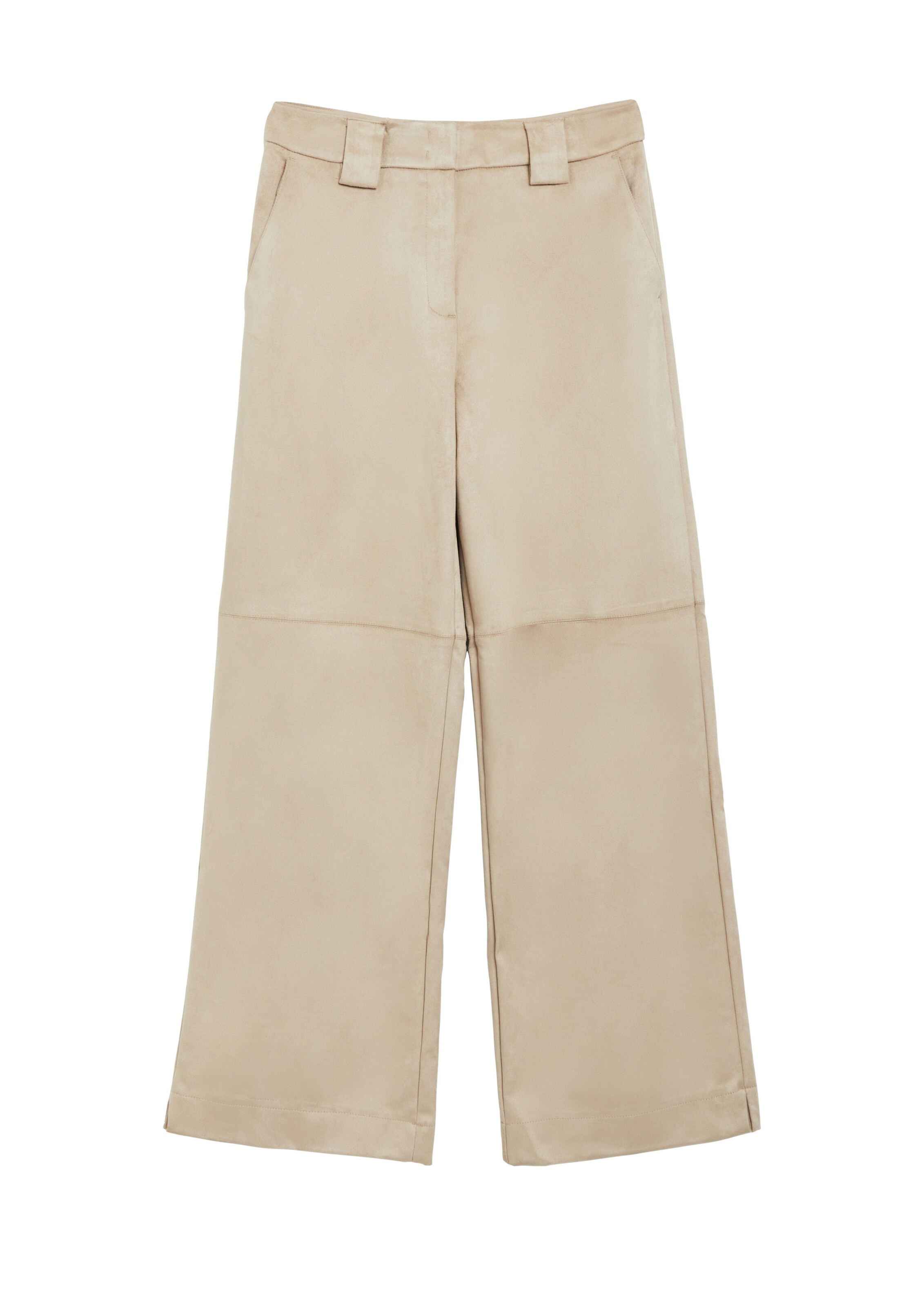 s.Oliver Wide leg Broek in Bruin: voorkant