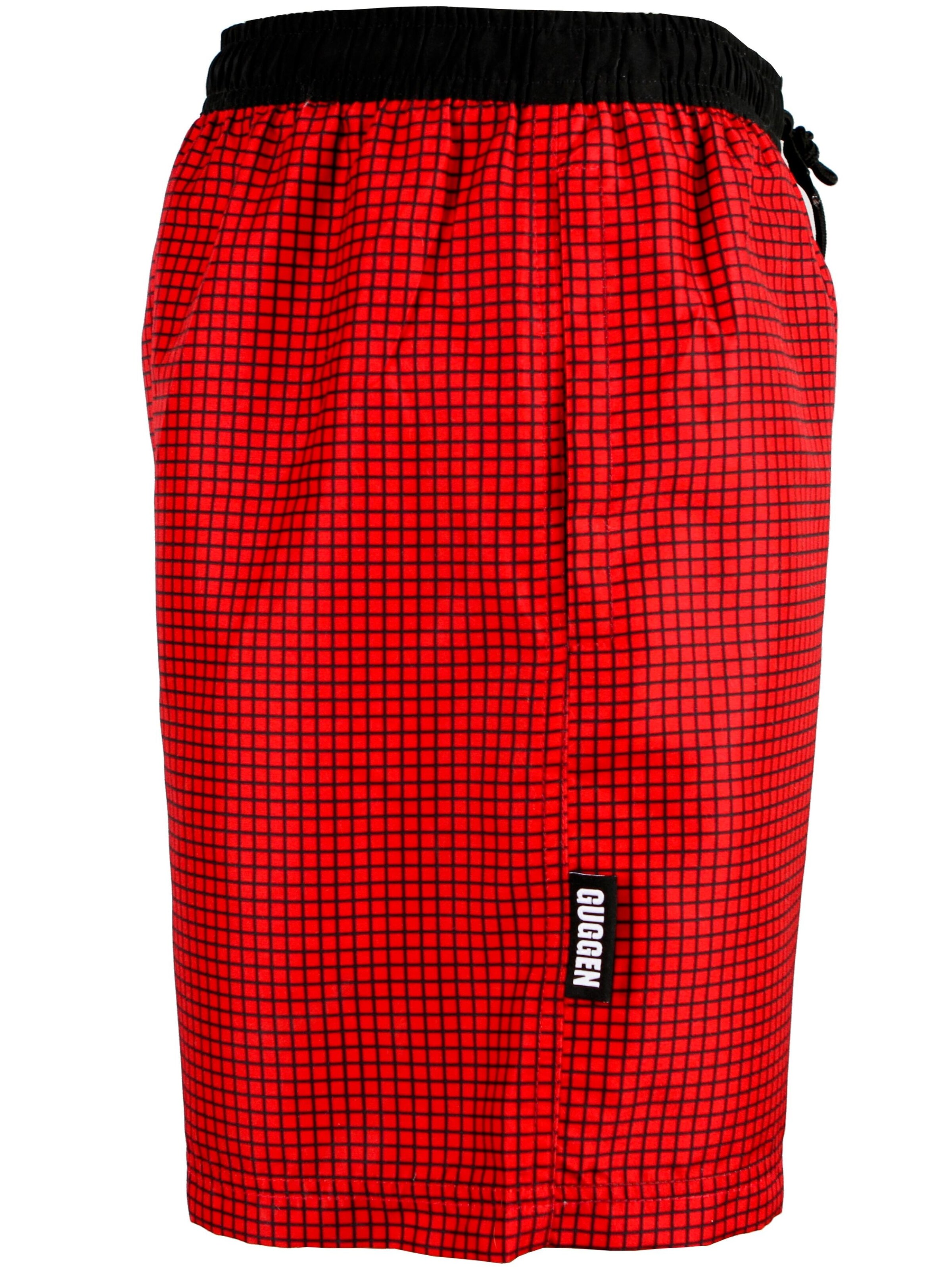 Guggen Mountain Badeshorts 'Boardshorts Style 6'‌‌‌ in Rot