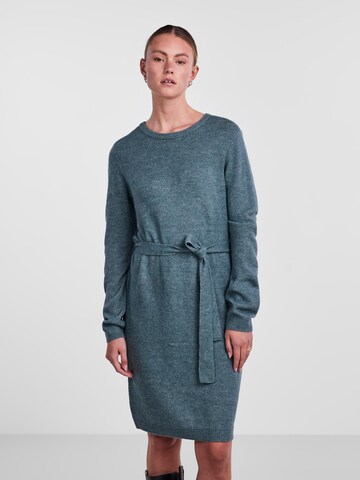 PIECES Knitted dress 'JULIANA' in Blue: front