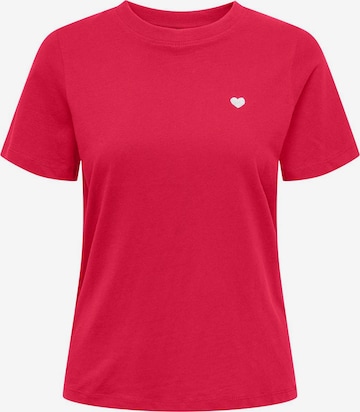 T-shirt 'PISA' JDY en rouge : devant