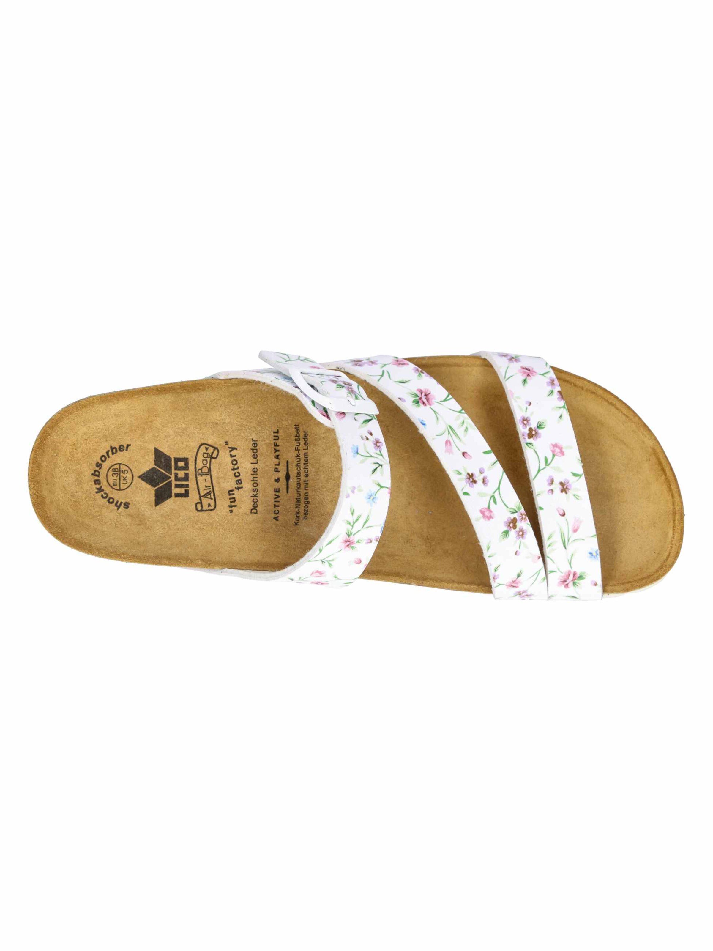 LICO Mule 'Natural Glitter' in White